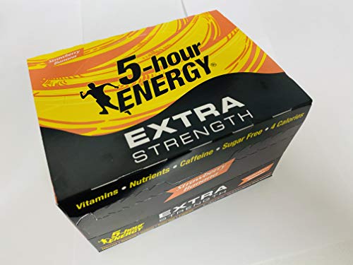 5-Hour Energy Shot, Extra Strength, Strawberry Banana, 1.93 Ounce, 12 Count