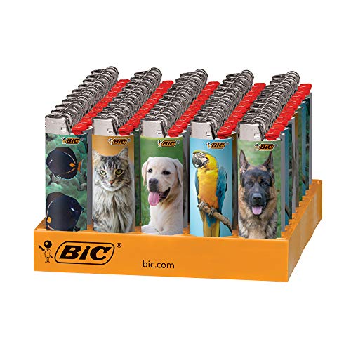 BIC Special Edition Animal Lover Series Lighters, 50-Count Tray