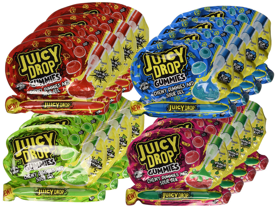 Juicy Drop Pop Drop Gummies 16 Per Box