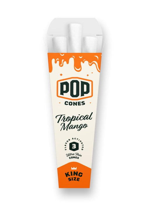 Pop Cones Pre Rolled Cones with a Flavor Burst Pop - Pop Inside A Tip Natural Unbleached & Ultra Thin Paper Available in King Size & 1 1/4 Paper