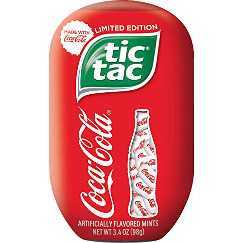 Tic Tac Coca Cola Fresh Breath Mints, 3.4 oz, 8 Count Bottle Packs