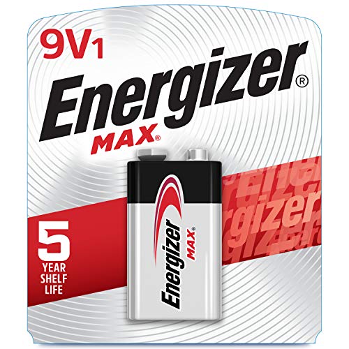 Energizer Max 9V Batteries, Premium Alkaline 9 Volt Batteries (1 Battery Count)