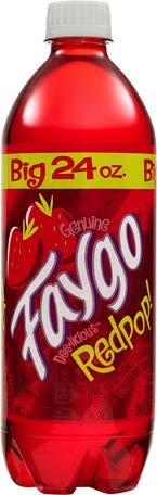Faygo Red Pop - Classic Strawberry Soda, 24 oz Bottle (Pack of 24)