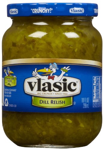 Vlasic Pickle Relish, Dill, 10 oz Jar