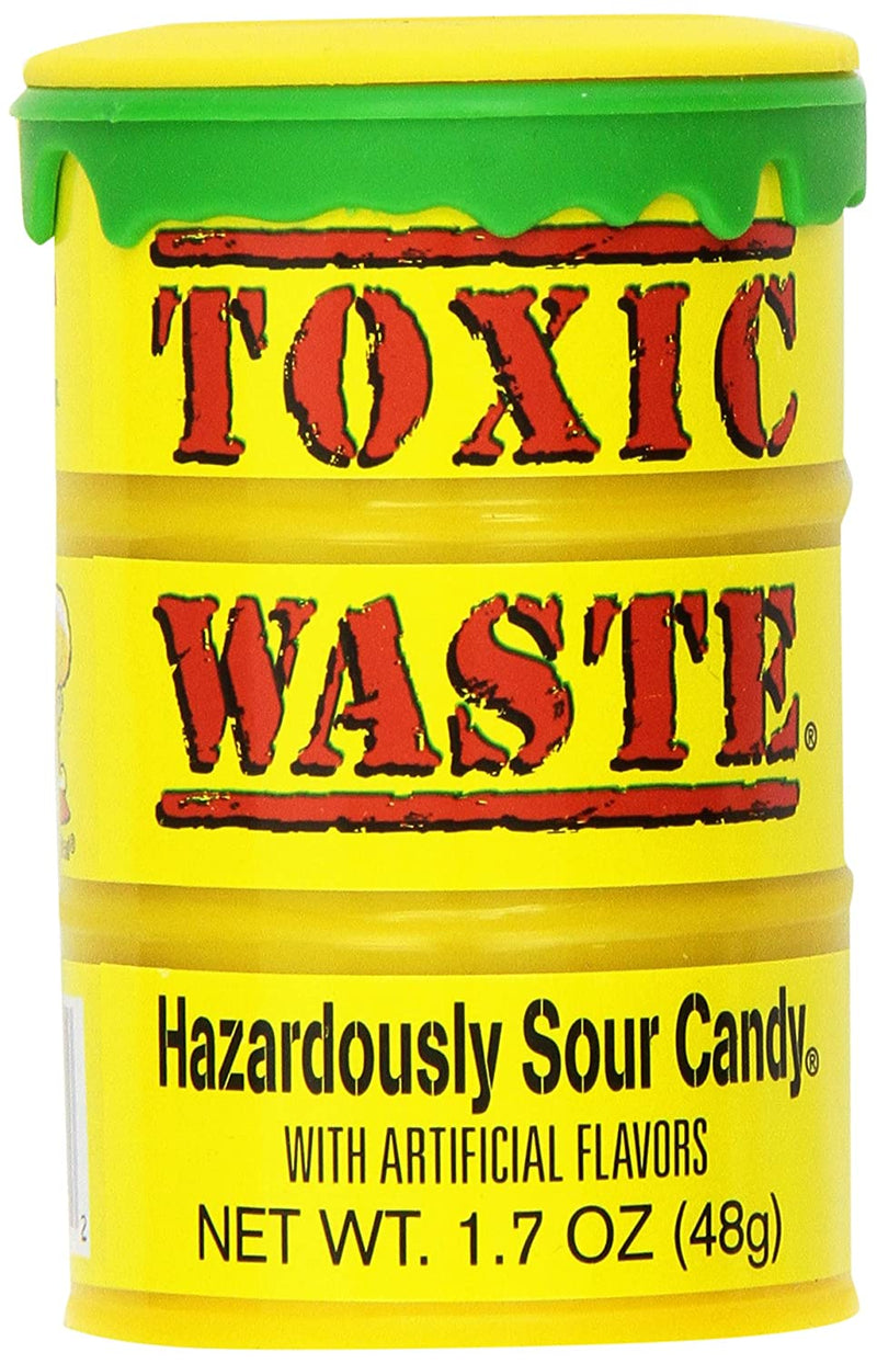 TOXIC WASTE  Assorted Flavors, Sour Candy 1.7 Ounce (Pack of 12)