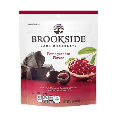 Brookside Dark Chocolate Candy, Pomegranate Flavor, 7 Ounce - 12 Bags