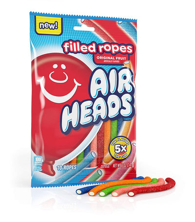 Airheads Filled Ropes Candy Fruit 5 oz Bag