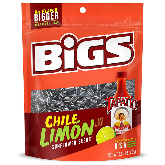 Bigs Chile Limon Sunflower Seeds 5.35oz Single-Serve Bag Wholesale
