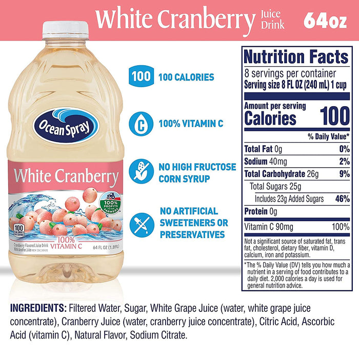 Ocean Spray O/spray Crn/wht 64 oz 1 Per Bottle