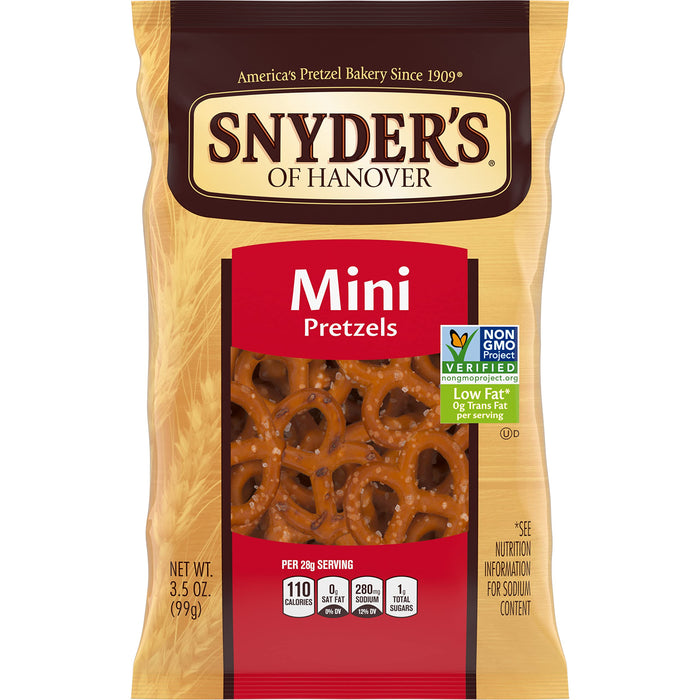 Snyder's of Hanover Mini Pretzel 3.5 oz 8 Per Bag
