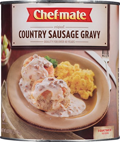 Chef-mate Original Country Sausage Gravy, Breakfast Sausage, Biscuits and Gravy, 6 lb 9 oz, 