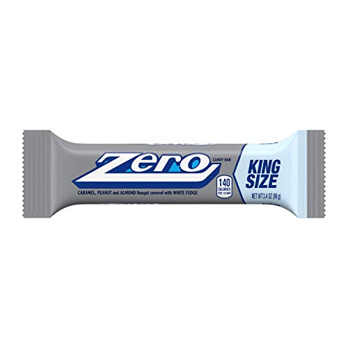 ZERO White Fudge Candy Bar, King Size (Pack of 12)