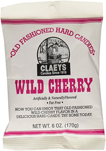 Claey's Old Fashioned Hard Candy 6 Ounce Bag, Wild Cherry Drops