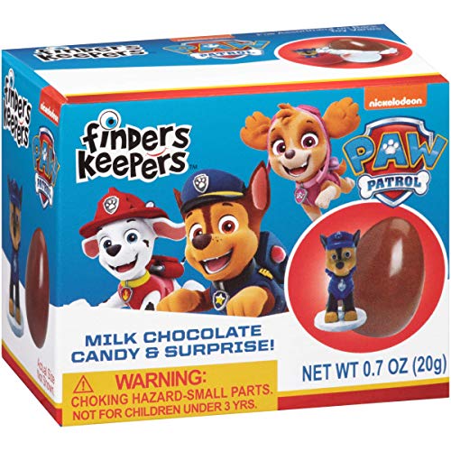 Finders Keepers Paw Patrol Milk Egg Toy Surprise, Chocolate, 6 Count