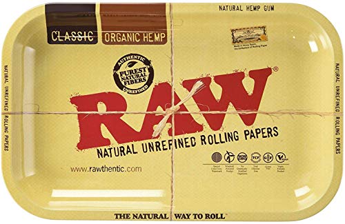 Raw Metal Rolling Tray (Small)