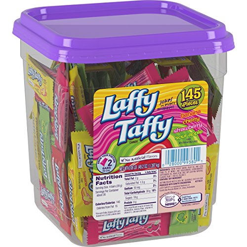 Wonka Laffy Taffy Assorted Jar, 3.08 Pound