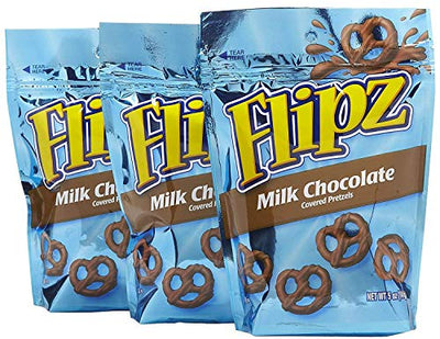 Flipz Milk Chocolate Covered Pretzels, 5 oz Bag