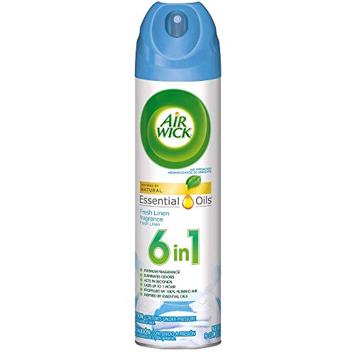 Air Wick Aerosol Spray Air Freshener, Fresh Linen, 8 Ounce