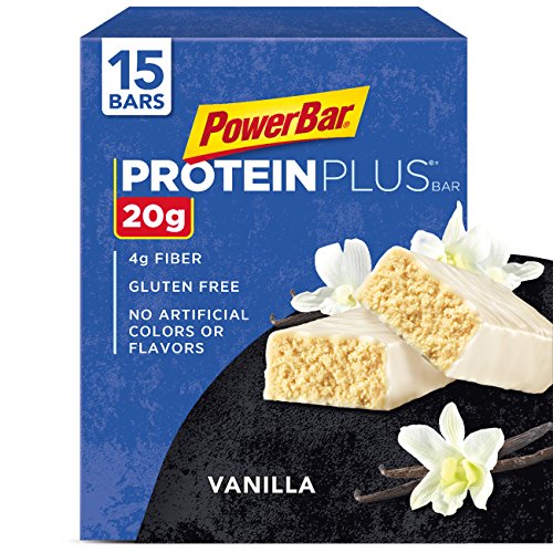 PowerBar Protein Plus Bar, Vanilla, 2.12 Ounce (Pack of 15)