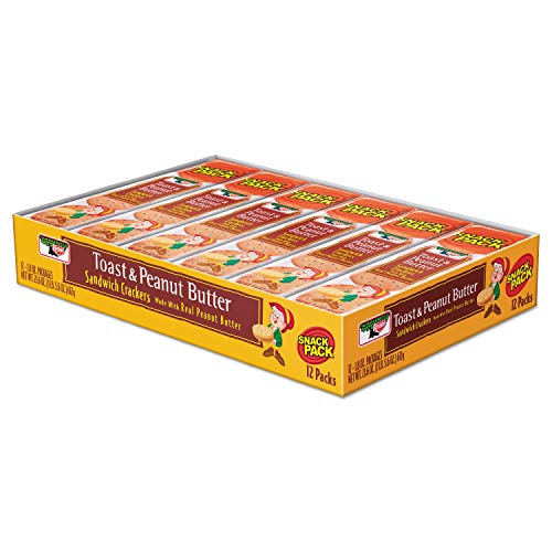 Keebler Toasty Crackers Peanut Butter (Pack of 12), 1.8 oz., Assorted