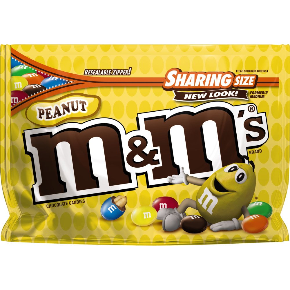 M&M'S Peanut Butter Chocolate Candy Singles Size 1.63-Ounce Pouch