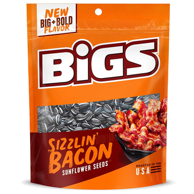 BIGS Bacon Salt Sizzlin' Bacon Sunflower Seeds, 5.35-Ounce Bag