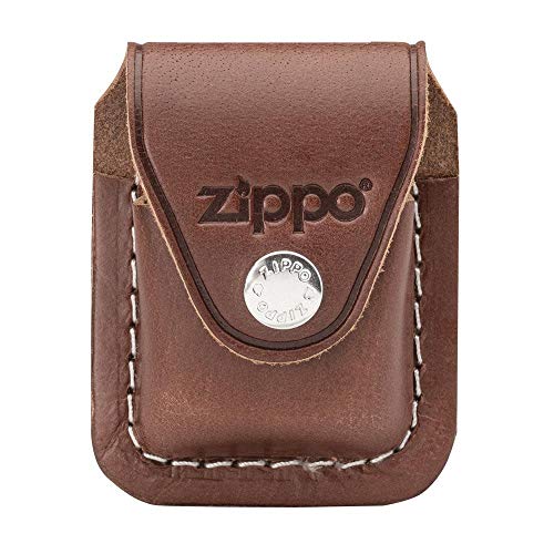 Zippo Brown Lighter Pouch with Clip, Brown