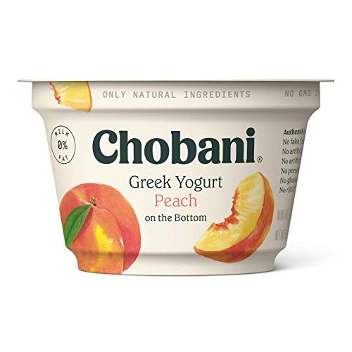Chobani Non-Fat Greek Yogurt, Peach on the Bottom 5.3oz