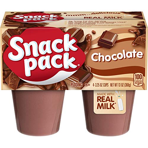Snack Pack Chocolate Pudding Cups, 4 Count