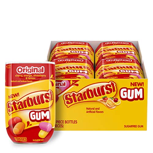 STARBURST Original Gum, 15-Piece Bottle (Pack of 8)