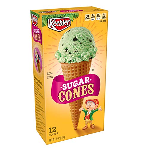 Keebler Ice Cream Cones, Sugar Cones, 4 oz (12 Count)