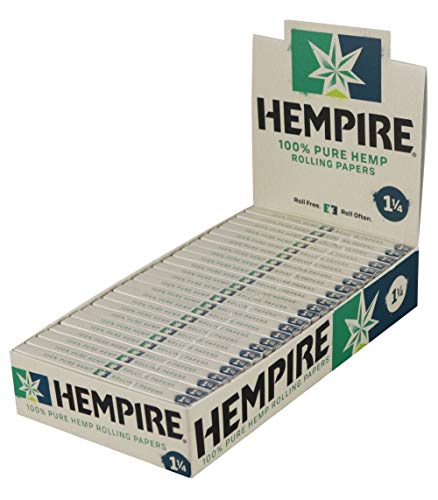 Hempire Hemp Rolling Papers - 1 1/4" 24 Count Display