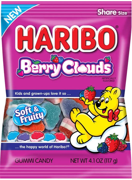 HARIBO NEW Berry Cloud Gummi Candy, 4.1 Ounce (Pack of 12)