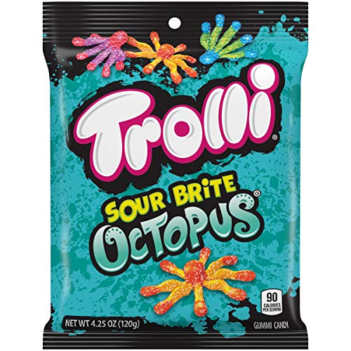 Trolli Sour Brite Octopus, Assorted Flavors, 4.25 oz