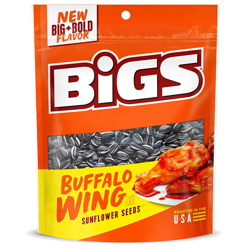 Bigs Bold and Tangy Buffalo Wing Sunflower Seeds, 5.35 Ounces Bag