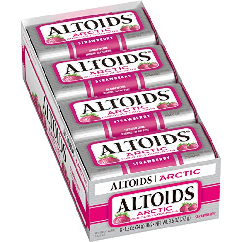 Altoids Arctic Strawberry Mints Singles Size 1.2 Ounce 8-Count Box