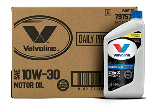 Valvoline Daily Protection SAE 10W-30 Conventional Motor Oil 1 QT, Case of 6