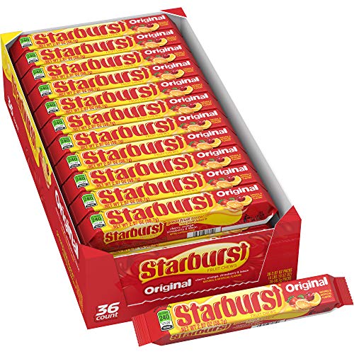 Starburst Original Fruit Chews Candy, 2.07 Ounce (36 Single Packs)