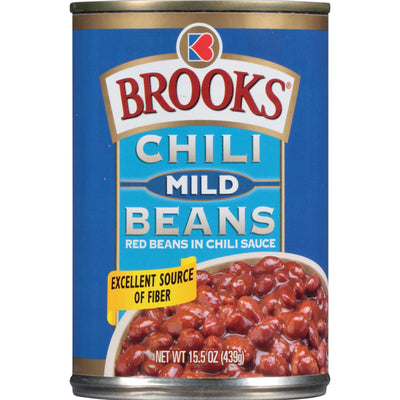 Brooks Chili Beans Mild 15.5 oz Can (Pack of 24)