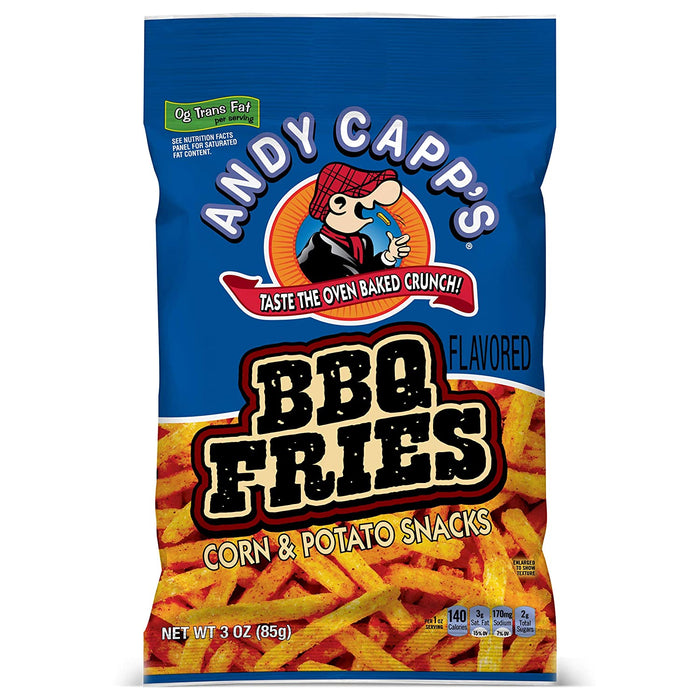 Andy Capp's BBQ Fries 3 oz 12 Per Box Wholesale