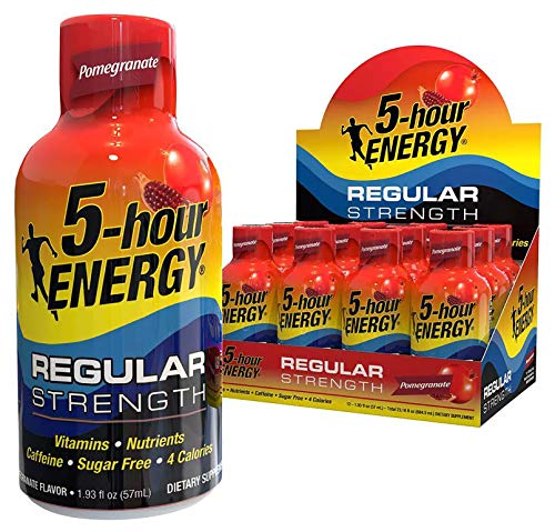 5 Hour Energy Shot Regular Strength Pomegranate 1.93 oz 12 Count Wholesale