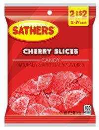 Sathers Cherry Slices 5.0 oz (12 count)