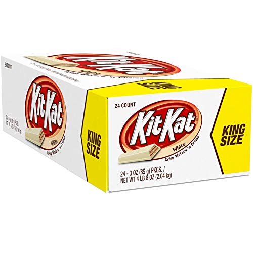 Kit Kat Candy Bar, Crisp Wafers in White Chocolate, 3-Ounce Bars (Pack of 24)