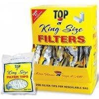 Top King Size 18 mm Filter Tips 200 Filters per Bag 16 Count