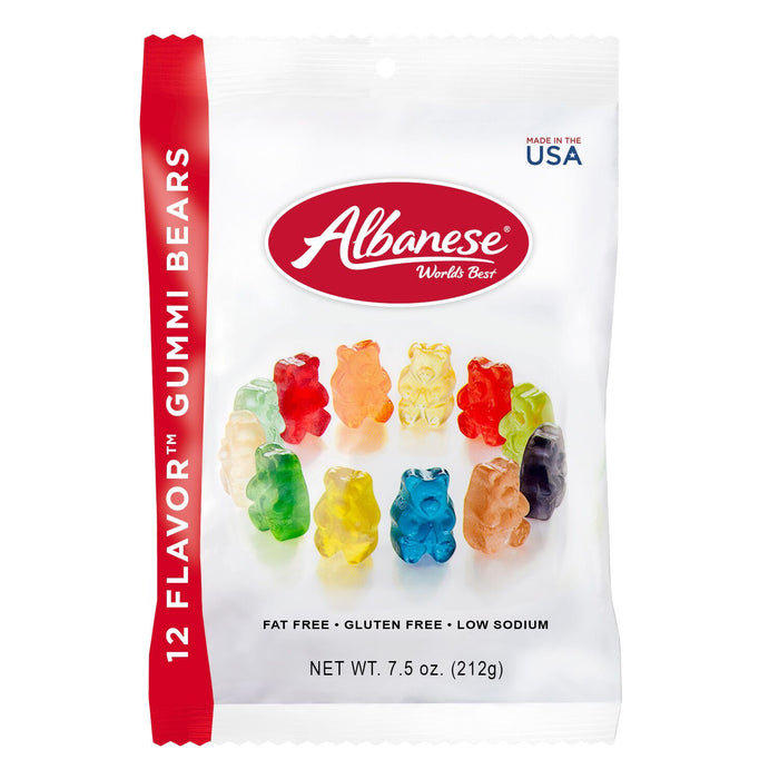Albanese Gummy Bear Peg Bag 7.5 oz Single Bag