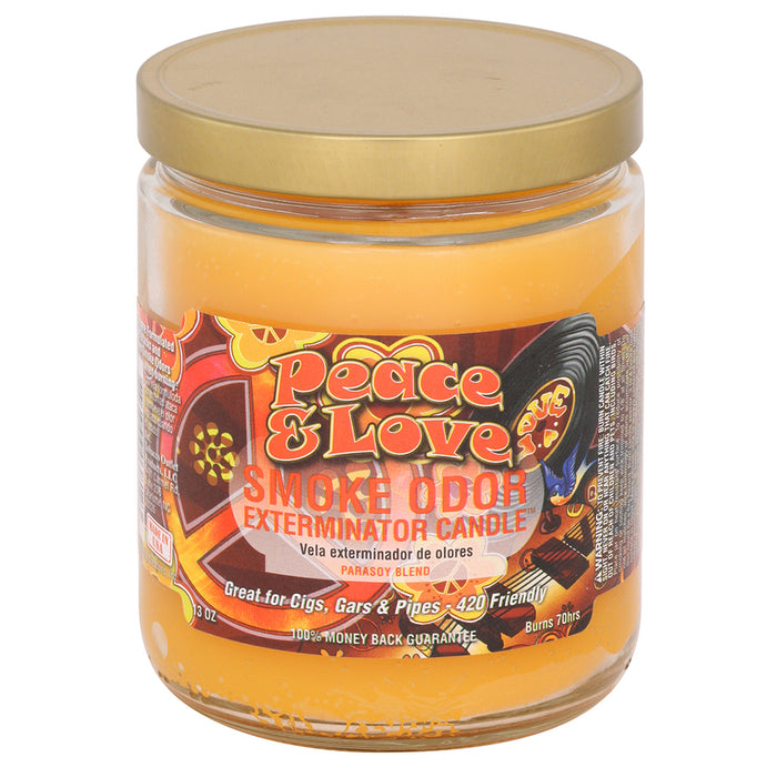 Smoke Odor Exterminator Jar Peace & Love 12 Per Box