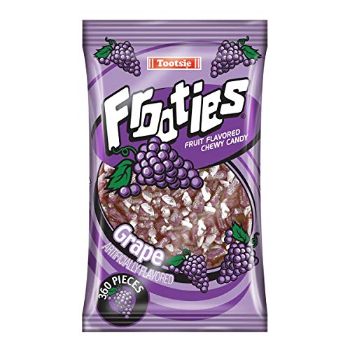 Grape Frooties - Tootsie Roll Chewy Candy - 360 Piece Count, 38.8 oz Bag
