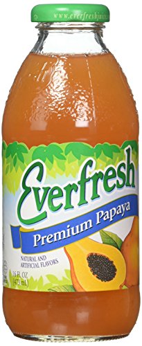 Everfresh Fruit Drink, Premium Papaya, 16 Ounce (Pack of 12)