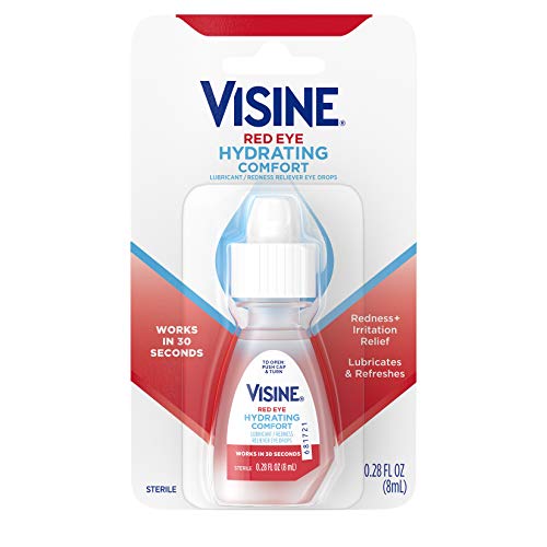 Visine Red Eye Hydrating Comfort Redness Relief Eye Drops 0.28 fl. oz Bottle
