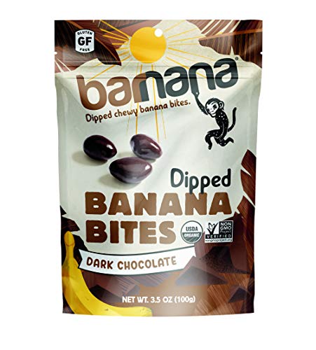 Barnana Organic Chewy Banana Bites - Dark Chocolate - 3.5 Ounce